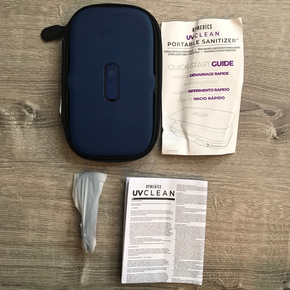 NEW! Homedics UVC Clean Portable Sanitizer